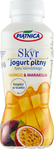 Piątnica Skyr jogurt pitny typu islandzkiego mango &amp; marakuja 330 ml