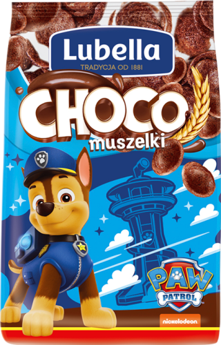 Lubella Choco muszelki Zbożowe muszelki o smaku czekoladowym 250 g
