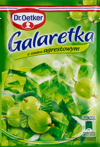 Dr. Oetker Galaretka o smaku agrestowym 72 g