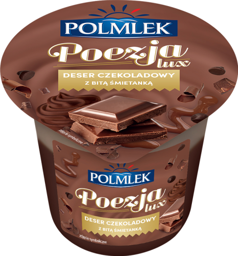 Polmlek Poezja Lux Deser czekoladowy z bitą śmietanką 180 g