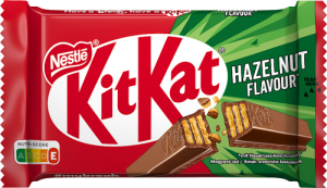 KitKat Paluszki waflowe pokryte mleczną czekoladą smak orzechów laskowych 41,5 g