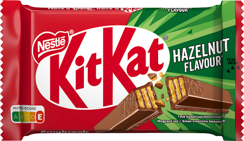 KitKat Paluszki waflowe pokryte mleczną czekoladą smak orzechów laskowych 41,5 g