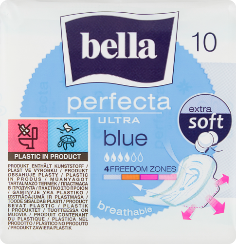 Bella Perfecta Ultra Blue Extra Soft Podpaski higieniczne 10 sztuk