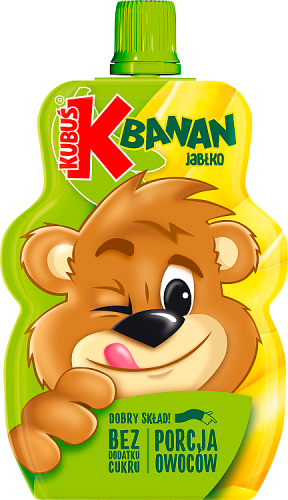 Kubuś Mus 100% banan jabłko 100 g