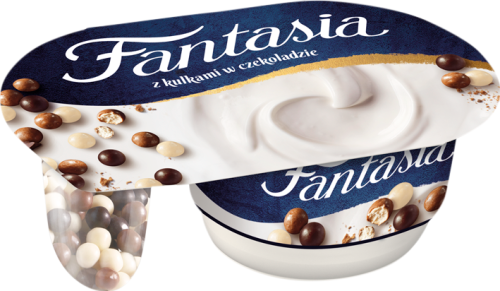 Fantasia Jogurt kremowy ze zbożowymi kulkami w czekoladzie 100 g