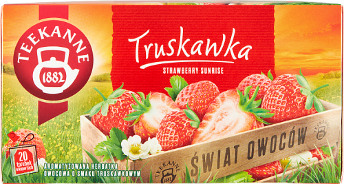 Teekanne Świat Owoców Aromatyzowana herbatka owocowa truskawka 50 g (20 x 2,5 g)