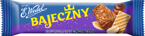 E. Wedel Bajeczny Baton orzechowy arachidowy z dodatkiem wafelków w mlecznej czekoladzie 40 g