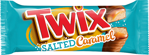 Twix Salted Caramel Ciasteczka oblane karmelem i mleczną czekoladą 46 g (2 x 23 g)