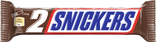 Snickers Czekolada mleczna z nugatem i nadzieniem karmelowym z orzeszkami ziemnymi 75 g (2 x 37,5 g)