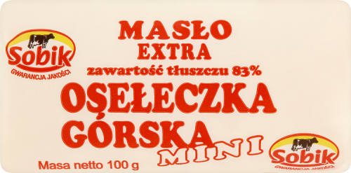 Sobik Masło ekstra osełeczka górska mini 100 g