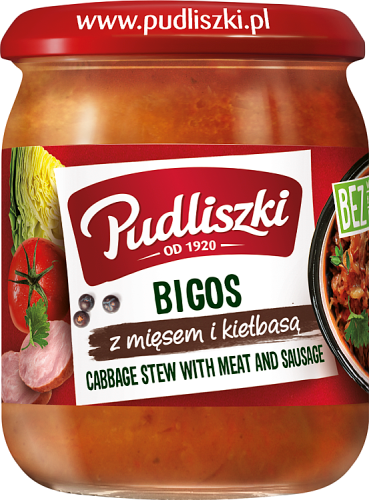 Pudliszki Bigos z mięsem i kiełbasą 500 g