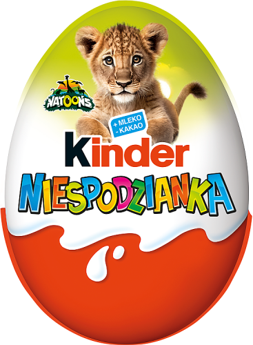 Kinder Niespodzianka Słodkie jajko z niespodzianką pokryte czekoladą mleczną 20 g