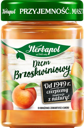 Herbapol Dżem o obniżonej zawartości cukru brzoskwiniowy 280 g