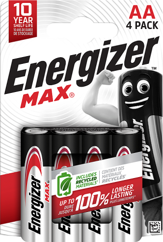 Energizer Max AA-LR6 1,5 V Baterie alkaliczne 4 sztuki