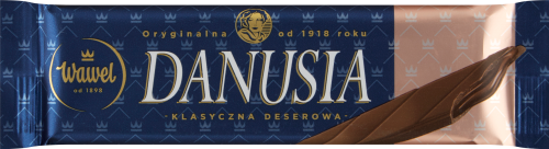 Wawel Danusia Czekolada z nadzieniem czekoladowo-orzechowym 38 g