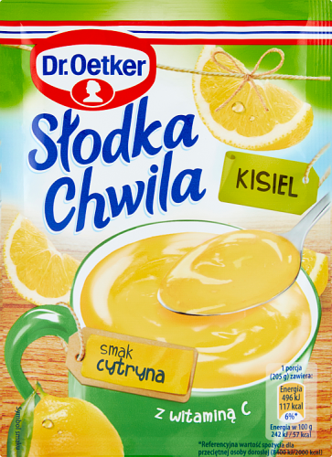 Dr. Oetker Słodka Chwila Kisiel smak cytryna 30 g