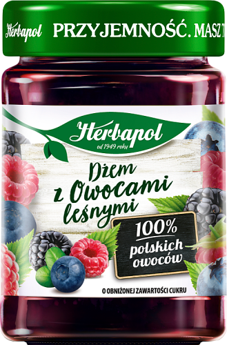 Herbapol Dżem z owocami leśnymi o obniżonej zawartości cukru 280 g