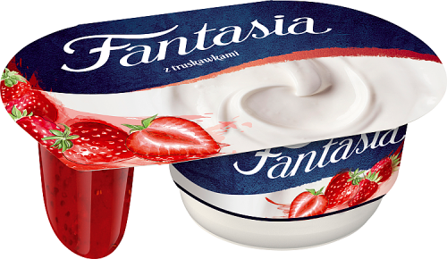 Fantasia Jogurt kremowy z truskawkami 118 g