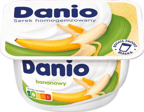 Danio Serek homogenizowany bananowy 130 g
