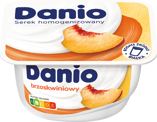 Danio Serek homogenizowany brzoskwiniowy 130 g