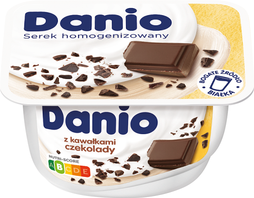 Danio Serek homogenizowany z kawałkami czekolady 130 g