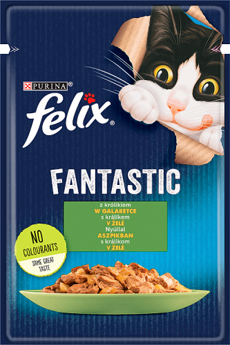 Felix Fantastic Karma dla kotów królik w galaretce 85 g
