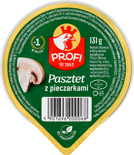 Profi Pasztet z pieczarkami 131 g