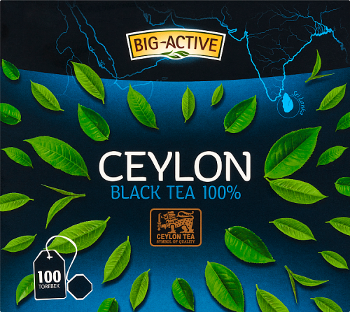Big-Active Ceylon Herbata czarna 100 % 150 g (100 torebek)