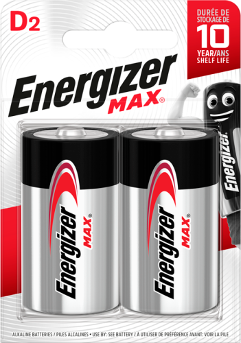 Energizer Max D-LR20 1,5 V Baterie alkaliczne 2 sztuki