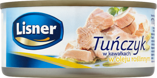 Lisner Tuńczyk w kawałkach w oleju roślinnym 170 g