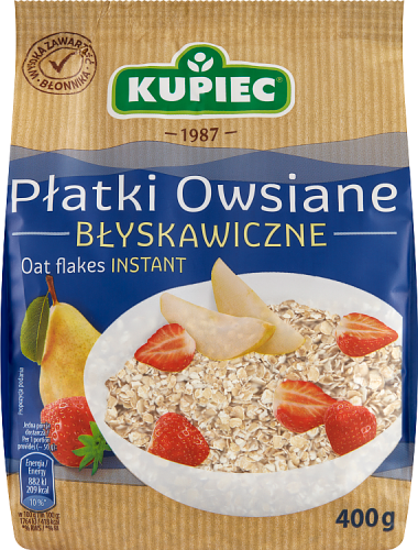 Kupiec Płatki owsiane błyskawiczne 400 g