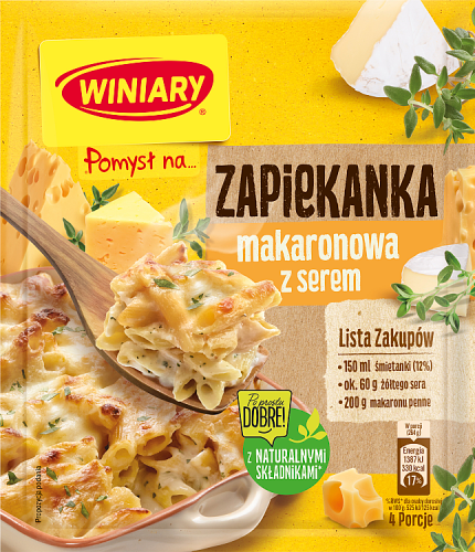 Winiary Pomysł na... Zapiekanka makaronowa z serem 47 g