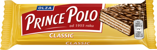 Prince Polo Classic Kruchy wafelek z kremem kakaowym oblany czekoladą 35 g