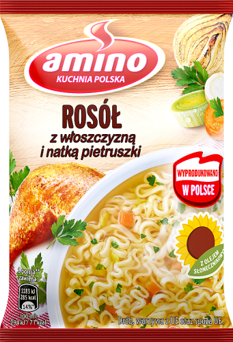 Amino Zupa błyskawiczna rosół z włoszczyzną i natką pietruszki 59 g