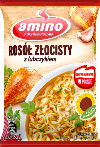 Amino Zupa błyskawiczna rosół złocisty z lubczykiem 57 g