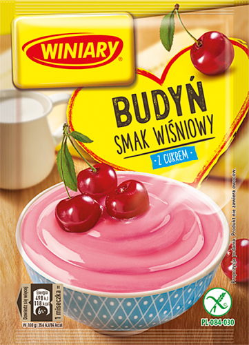 Winiary Budyń z cukrem smak wiśniowy 60 g