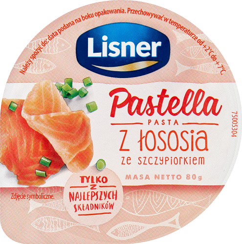 Lisner Pastella Pasta z łososia ze szczypiorkiem 80 g