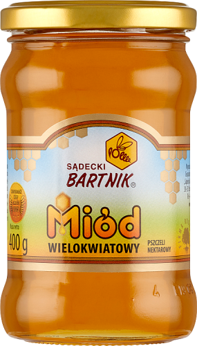 Sądecki Bartnik Miód wielokwiatowy pszczeli nektarowy 400 g