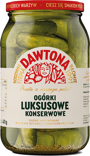 Dawtona Ogórki luksusowe 900 g