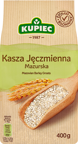 Kupiec Kasza jęczmienna mazurska perłowa średnia 400 g