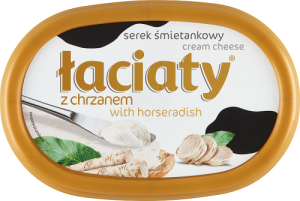 Łaciaty Serek śmietankowy z chrzanem 135 g