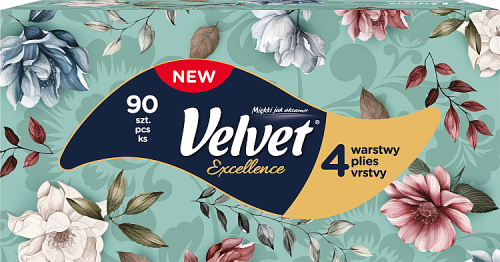 Velvet Excellence Chusteczki uniwersalne 4 warstwy 90 sztuk