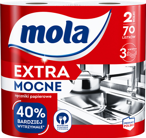 Mola Extra Mocne Ręczniki papierowe 2 rolki