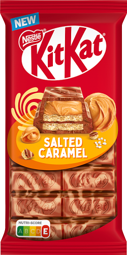 KitKat Salted Caramel Paluszki waflowe w mlecznej czekoladzie 99 g (3 sztuki)