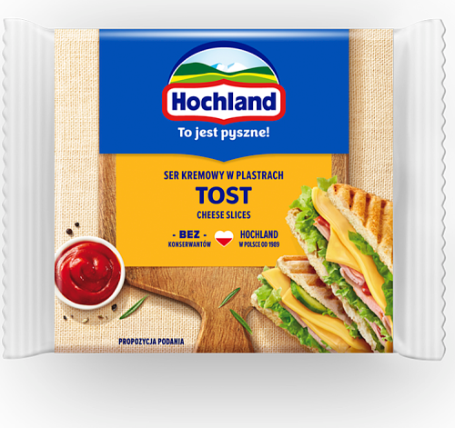 Hochland Ser kremowy w plastrach Tost 130 g