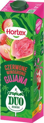 Hortex Tropical Duo Napój wieloowocowy czerwone winogrono gujawa 1 l