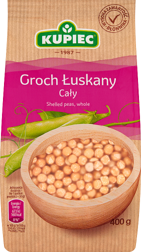 Kupiec Groch łuskany cały 400 g