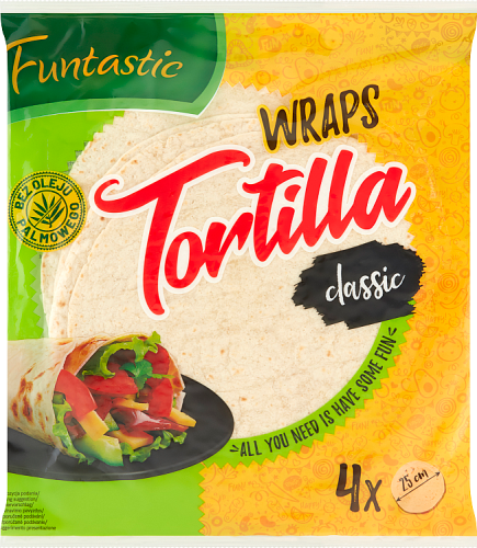 Funtastic Tortilla pszenna 250 g (4 x 62,5 g)