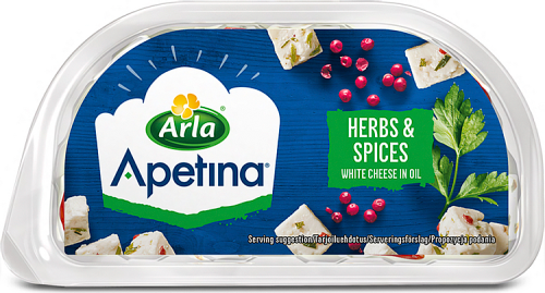 Arla Apetina Ser biały typu śródziemnomorskiego w zalewie olejowej z ziołami 100 g