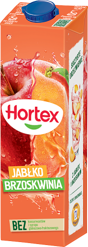 Hortex Napój jabłko brzoskwinia 1 l